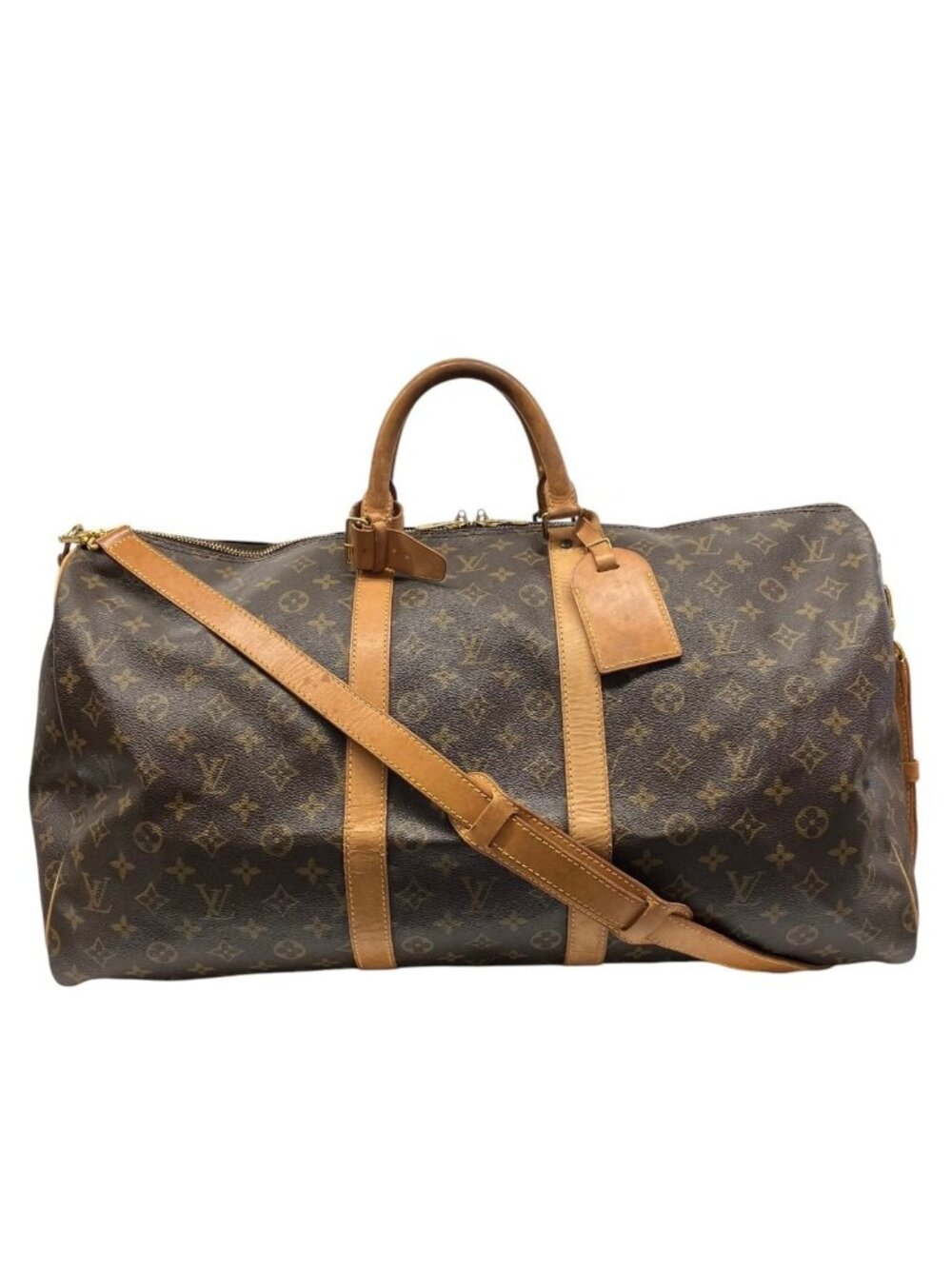 Louis Vuitton Keepall Bandouliere 55 Monogram Boston Bag Canvas